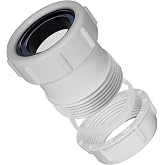 1 1/4 to 1 1/2 Sink Drain Adapter, Slip Joint Connection, Fits Sink Drains, Tailpieces, and Traps &ndash; Connects PVC, ABS, Cast Iron, Steel Pipes