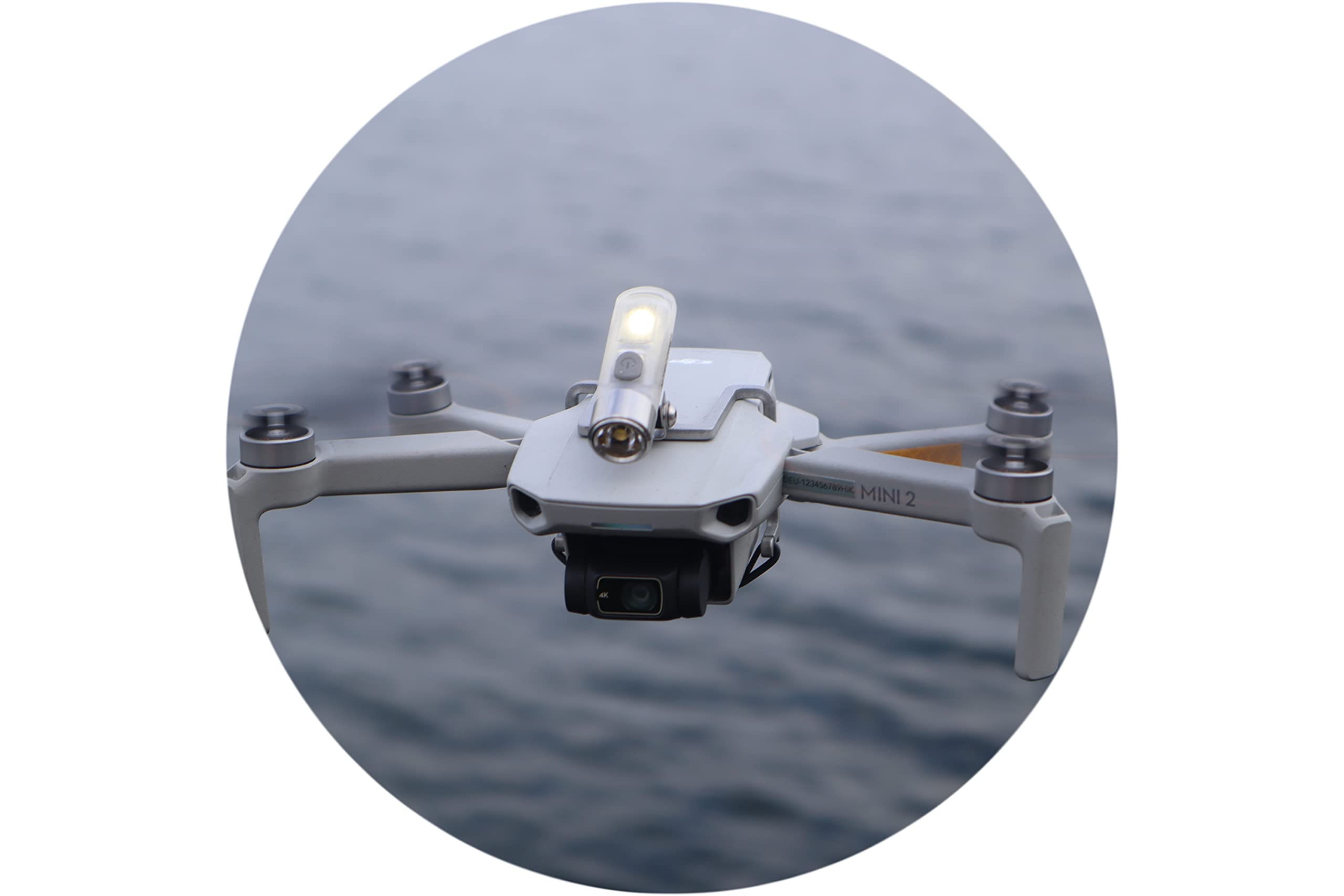 Roboterwerk M.O.N.A. Mavic Mini, LED flashlight for DJI Mavic Mini, DJI Mavic equipment, drone flashlight, up to 380 lumen, tiltable