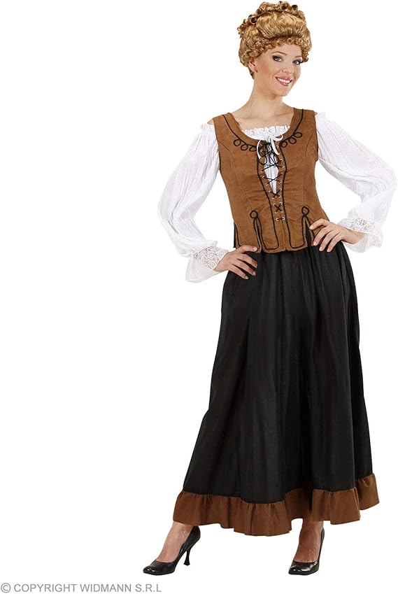 Ladies Peasant Girl Costume Medium UK 1012 for Medieval Royalty Fancy