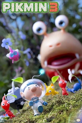 Laminated Pikmin Nintendo Wii Real Time Strategy Video Game