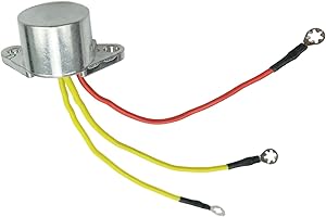 NAHNTAIPY Outboard Rectifier 3 Wires Fits for 1980-2001 Johnson Evinrude 15 60 65 75 85 88 9.9 90 100 110 112 115 140 150 175 200 235 HP, Voltage Marine Regulator Replace OE 18-5708 583408 582399 580795 581603