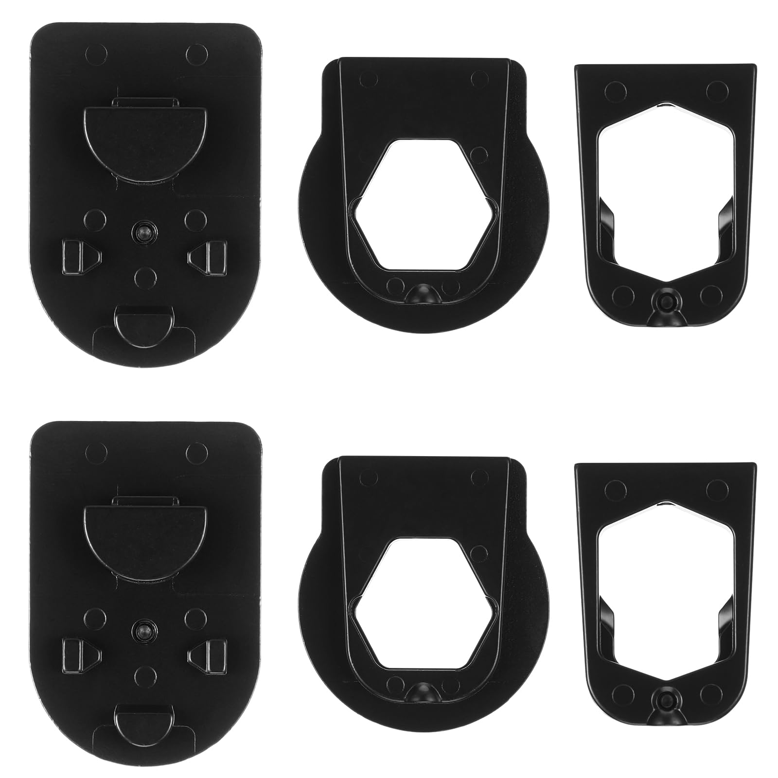 Photo 1 of Shimeyao 6 Pcs Rear View Mirror Three Metal Bracket Adapters Rear View Mirror Bracket Adapter to Fit Other Oscillating Accessories