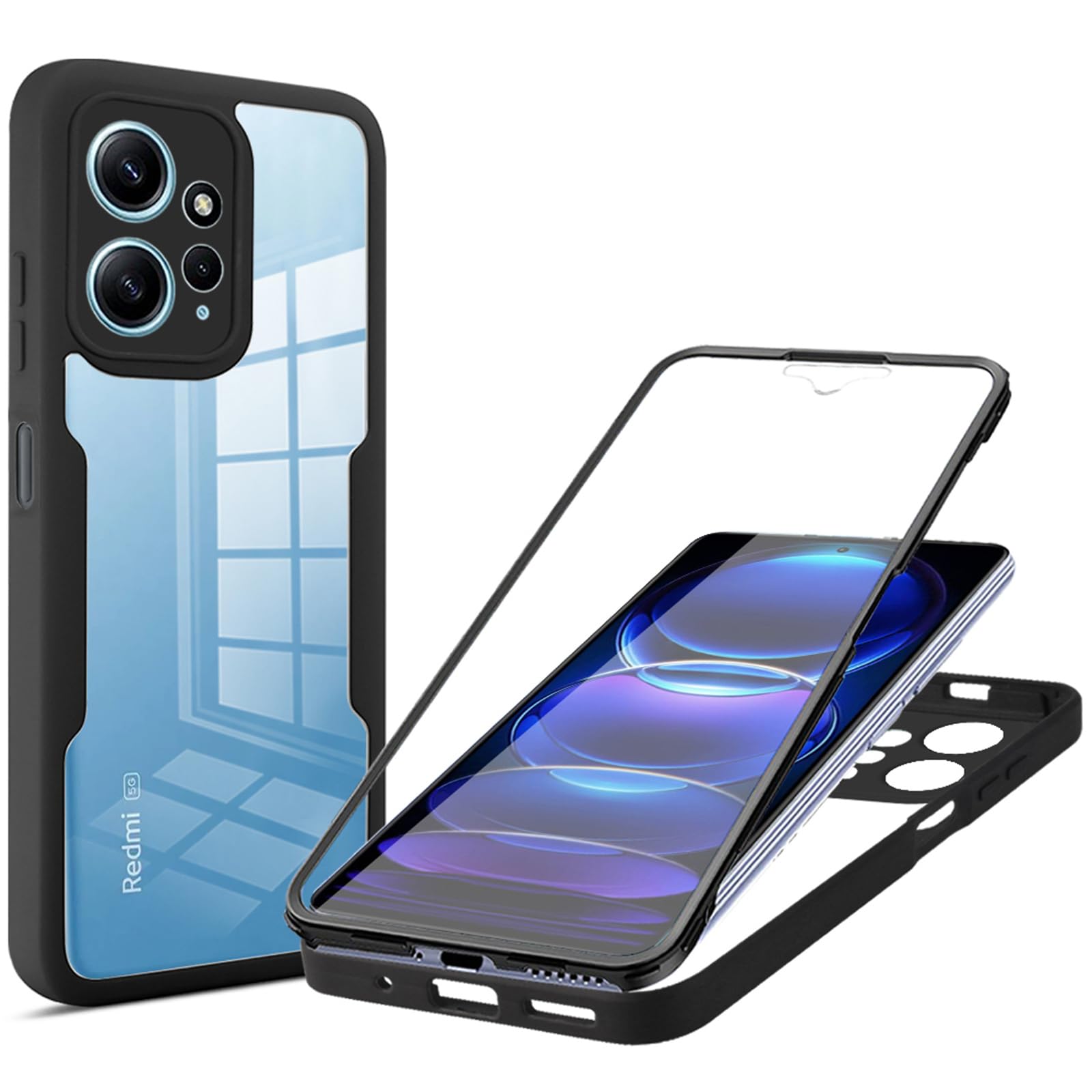 Mobile Redmi 360 Cover Ephoou 360°All-Inclusive Phone Case For