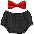Cake Smash Outfits Baby Boy First Birthday Bowtie Bloomers 2PCS Set Photo Props OBEEII