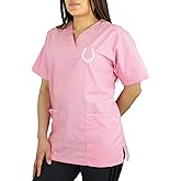 Fabrique Innovations NFL Unisex Breast Cancer Awarness Team Logo Scrub Top