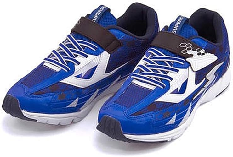 Amazon スーパースター バネのチカラ 男の子 キッズ 子供靴 運動靴 通学靴 ランニングシューズ スニーカー ヴィクトリーモンスター クッション性 Ee カジュアル デイリー スポーツ スクール 学校 J30 ブルー 22 0cm 運動靴 スニーカー