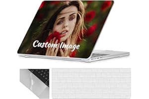 Se7enline Custom Personalized Photo & Name Case Compatible with MacBook Air Case 13 inch A1466/A1369 2009-2018 Hard Shell Cov