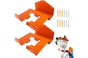 Kryslanix Weedeater Hanger,2PCS Wall Mounted Garage Organizer Trimmer Rack,Heavy Duty Weed Wacker Hooks Grass Trimmer Rack for Grass Trimmer, Hedge Trimmer, Garage Trimmer, Garden Tools