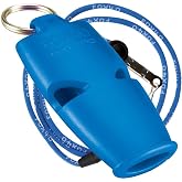 Fox 40 Micro Safety Whistle with Breakaway Lanyard Blue