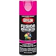 Krylon Fusion All-In-One Adhesive Spray Paint for Indoor/Outdoor Use, 12 oz, Hot Pink
