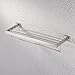 KES Bathroom 24 Inch Towel Racks with Shelf Wall Mount Hotel style,Brushed SUS 304 Stainless Steel, A2510-2