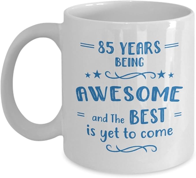 Amazon Happy 85th Birthday Mug 85 Year Awesome Anniversary
