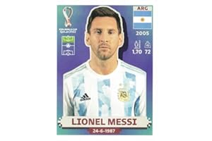 2022 Panini World Cup Stickers #ARG20 Lionel Messi Argentina Soccer Sticker