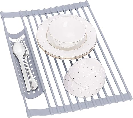 Amazon Jenseits 水切りラック 折りたたみ 箸置き付け シンク 食器 水切り 滑り止め 抗菌 錆びない 省スペース 大容量 くるくる 皿置き 45cmx33cm キッチン 水切り 乾燥ラック 水切りかご シリコン製 収納便利 耐荷重 8kg 水切りラック オンライン通販