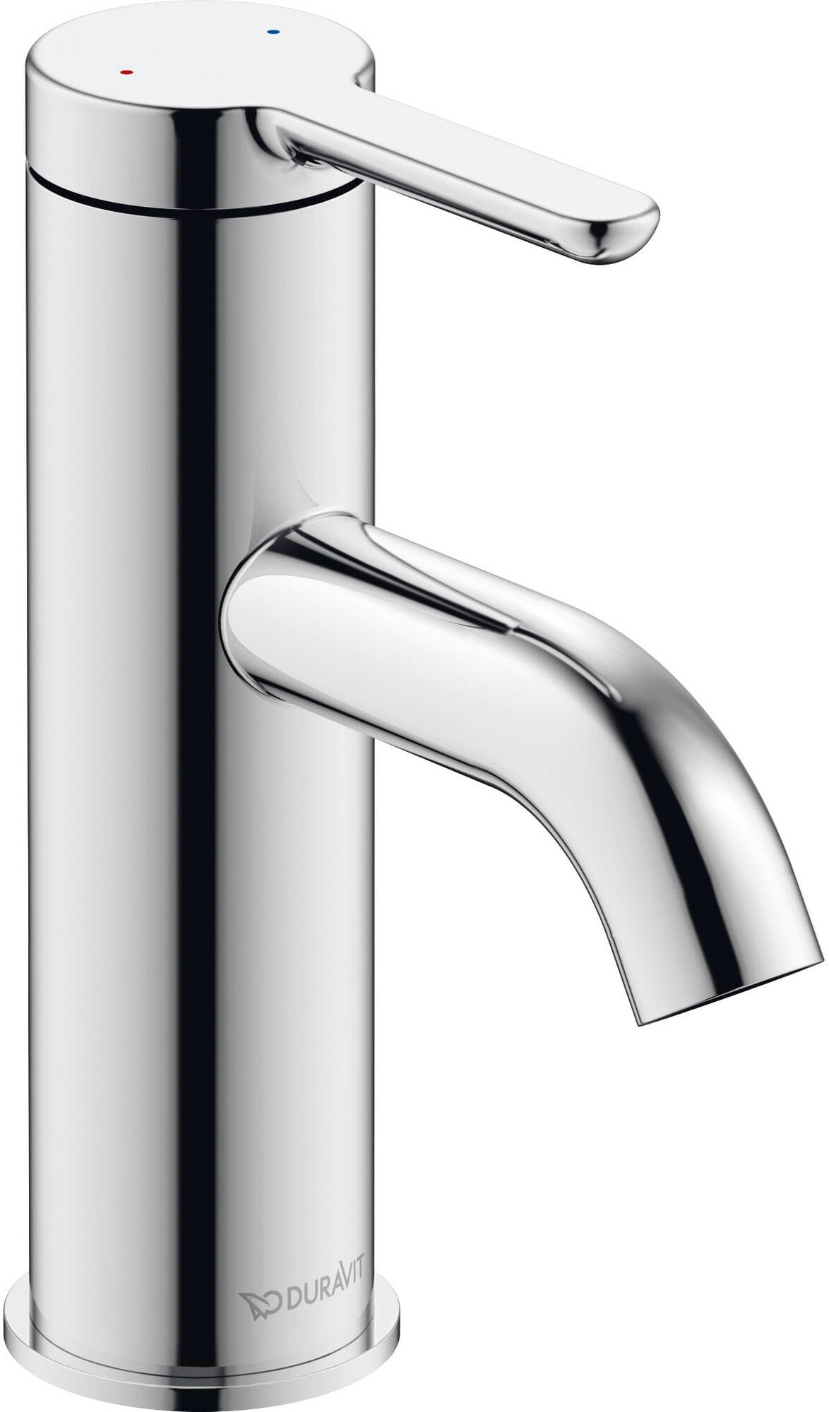 Duravit C.1 Small Size (Spout Height 66mm) Bathroom Basin Tap with Ceramic Cartridge Chrome