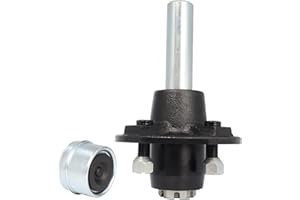 VIRTIONZ Trailer Axle Kits with 4 on 4" Bolt Idler Hub & 1" Round BT8 Spindle (1Set Trailer Hub Kit 4 Bolt 4 for 2000LBS) (Pack of 1)