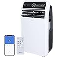 Shinco 10,000 BTU Portable Air Conditioner, Portable AC Unit with Built-in Cool, Dehumidifier & Fan Modes for Room up to 300 sq.ft, RC, Wi-Fi Enabled, 24 Hour Timer, Window Kit