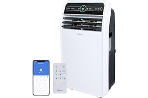 Shinco 10,000 BTU Portable Air Conditioner, Portable AC Unit with Built-in Cool, Dehumidifier & Fan Modes for Room up to 300 sq.ft, RC, Wi-Fi Enabled, 24 Hour Timer, Window Kit