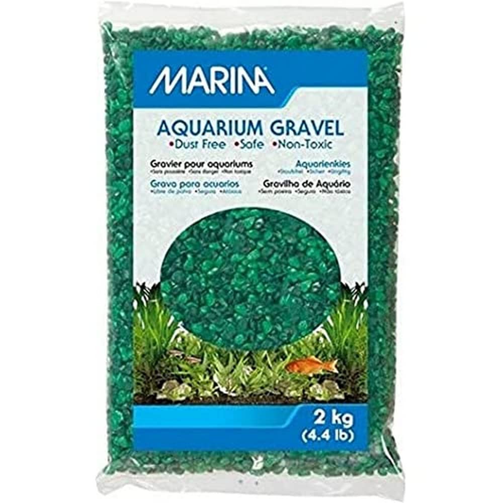 MARINA Decorative Gravel Green 2KG, Packaging May Vary