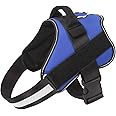 Bolux Dog Harness, No-Pull Reflective Dog Vest, Breathable Adjustable Pet Harness with Handle for Outdoor Walking - No More P