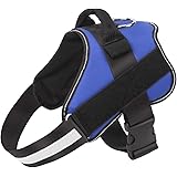 Bolux Dog Harness, No-Pull Reflective Dog Vest, Breathable Adjustable Pet Harness with Handle for Outdoor Walking - No More P