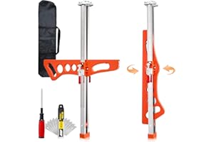 RUN.SE Drywall Cutting Tool, Foldable Drywall Cutter with Dual Positioning, Fit 1/4" 3/8" Plasterboard, Metal Dual-Scale Gyps