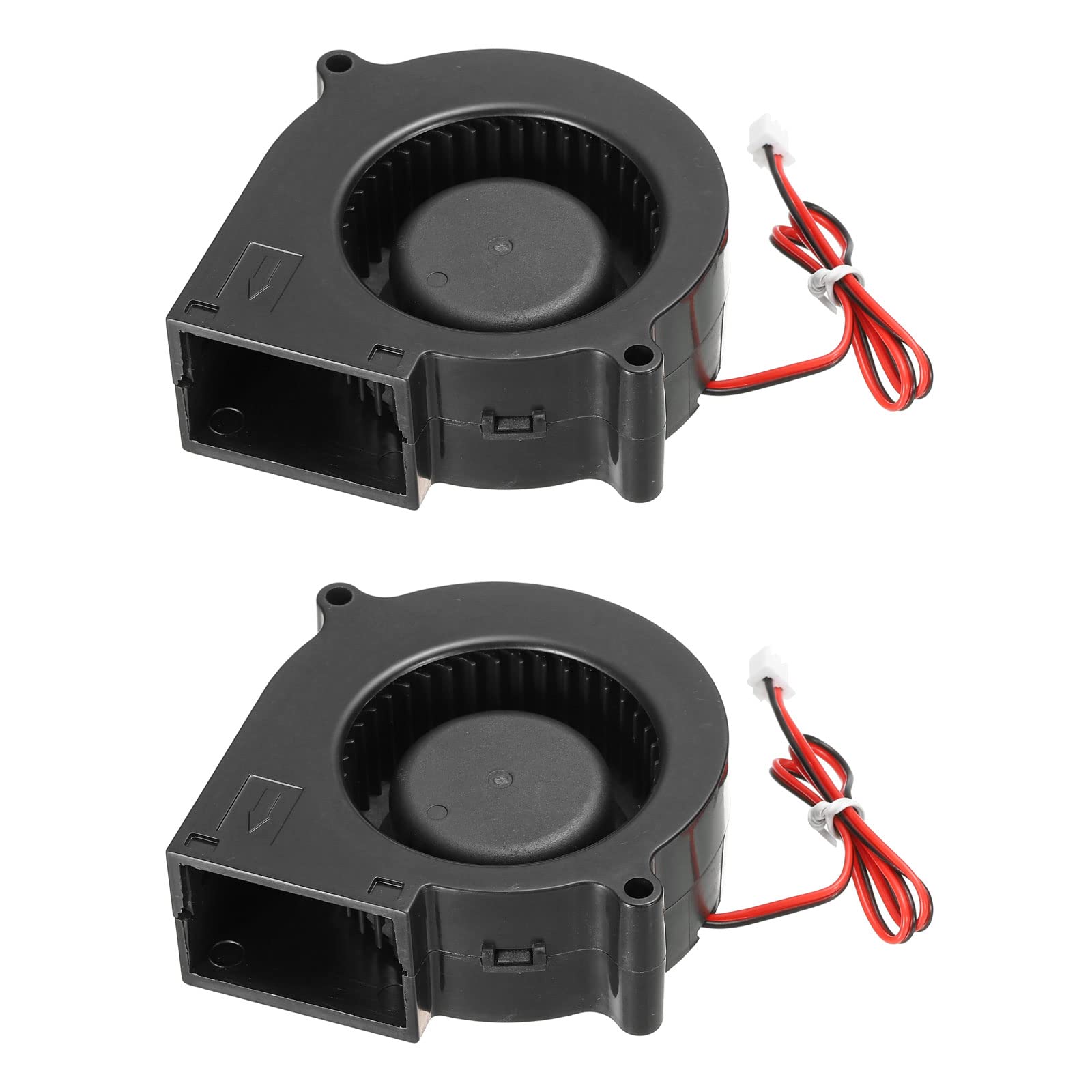 Photo 1 of MECCANIXITY DC Brushless Cooling Blower Fan Cooler 7530 75x75x30mm Turbine Turbo Dual Ball Bearing Centrifugal Flow Blower DC24V 2 Pin for 3D Printer 2pcs