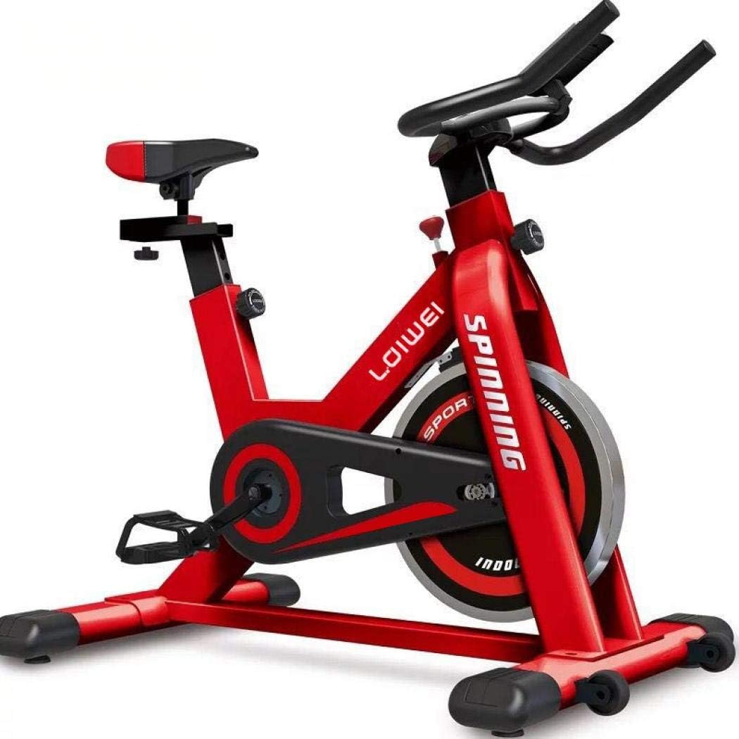 FORIDE Indoor Cycling Bike Household Fitness Equipment Spinning Bike Exercise Bike with Adjustable LED Display Steel Tube Stationary Bike Home Gym