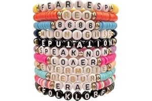 RINTOLER Friendship Bracelets for Women - Heishi Surfer Colorful Beaded Inspire Bracelets Set for Teen Girls - Kid's Play Bracelets Set Boho Bracelets Jewelry