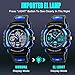 Kid Watch 50M Waterproof Sport LED Alarm Stopwatch Digital Child Quartz Wristwatch for Boy Girl Blue