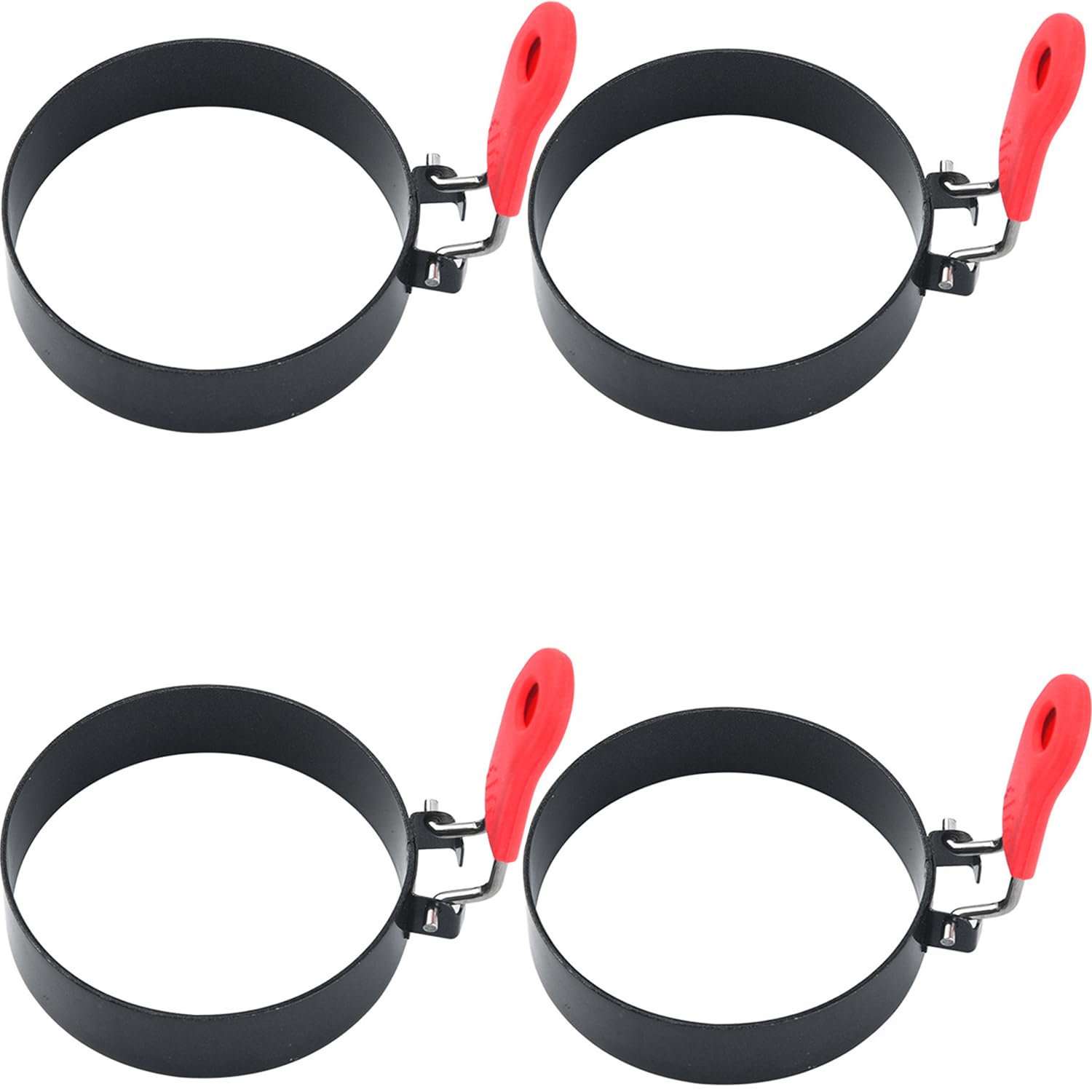 Photo 1 of * only comes with two*
suyncyi 3.5" Egg Rings Set of 4 with Silicone Handle, Round Mold for English Muffins,Pancake Mold for Indoor Camping Breakfast Sandwiches Egg Mcmuffins (4)