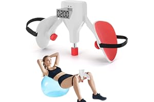 IAMGLOBAL Thigh Master Thigh Exerciser, Hip & Inner Thigh Exercise Equipment, Muscle Trainer with Band, Thigh Exercise Workout Equipment for Home Workouts (White)