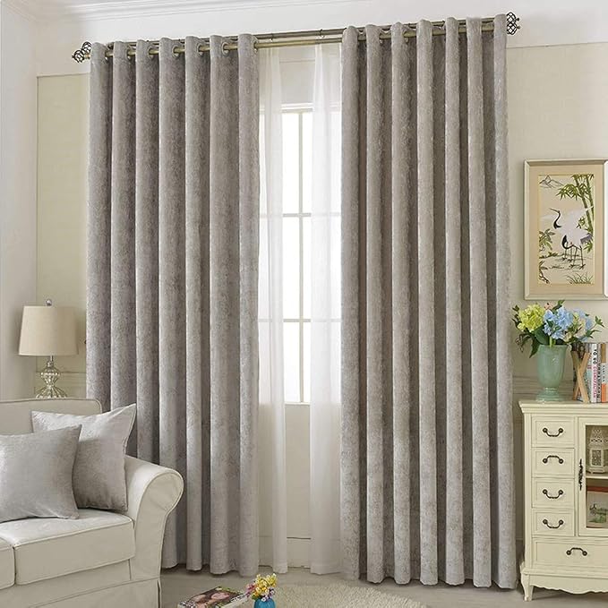 Amazon.com: Blackout Curtains Panels Grommet Top, Privacy Room Divider