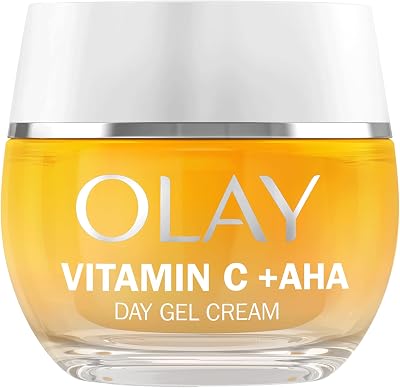 Vitamin C Gel Viso Idratante Giorno, Cura della Pelle con AHA, Niacinamide al 99% di Purezza e Vitamina E. Skin Care Illuminante Antimacchie, Uniforma, Idrata. Non Appiccicoso, 50ml