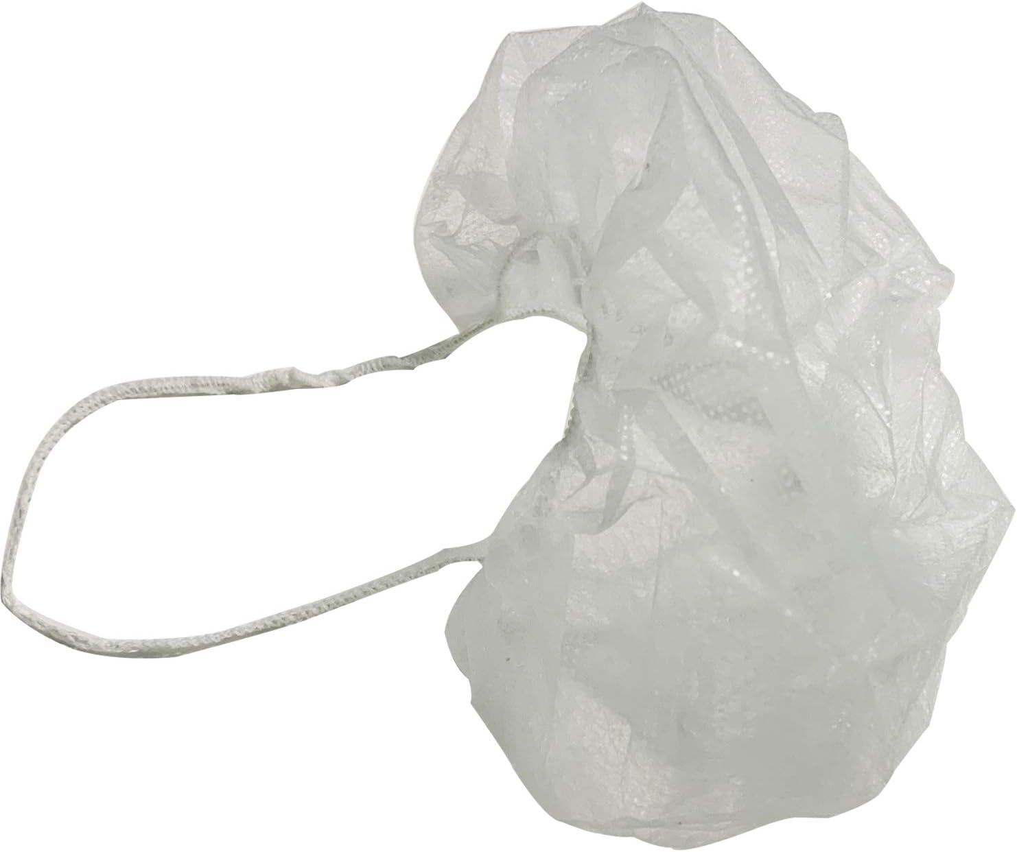 100 pieces Disposable White Beard Covers Protector nets Breathable Polypropylene Fabric for Cooking, Restaurants, Food & Healthcare Facilities