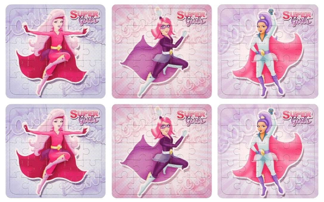 HENBRANDT 12 x Mini Super Girls Jigsaw Puzzle