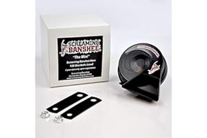 Screaming Banshee Mini Banshee Horn Kit, 126dB, Universal Upgrade for Most Motorcycles, Compact and Louder than most American