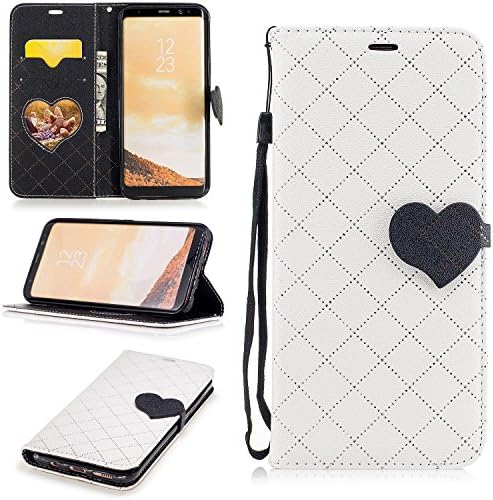 Galaxy S8 Plus Wallet Case, Jeccy 2-in-1 Love Design Lightweight Folio Flip Premium PU Protective Magnetic Closure Case with Credit Card &amp; ID Card Slot for Galaxy S8 Plus 2017