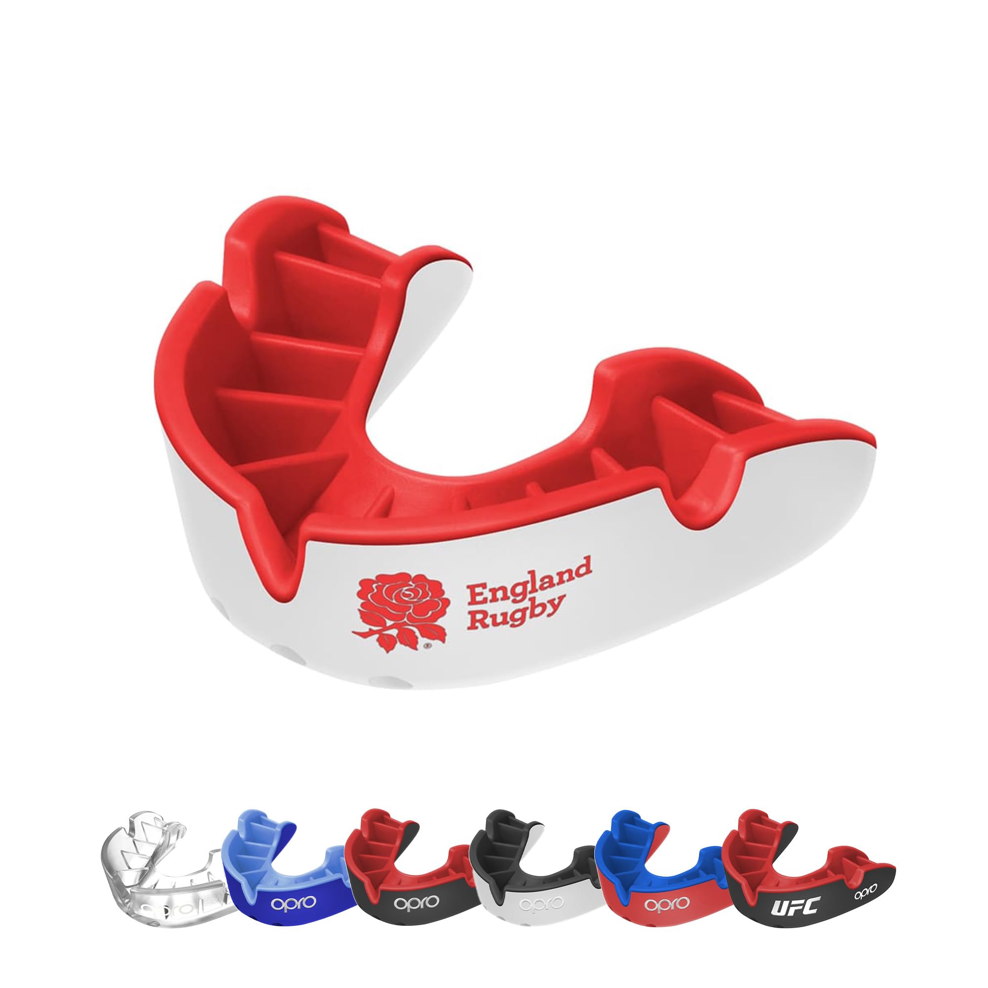 OPRO Silver Level Mouthguard Essential Fit – Gum Shield Adult and Kids – OPRO Mouth Guard Boxing and MMA, Easy Self-Fit Gum Shield Rugby and Hockey – Superior Protection with Dental Warranty