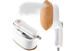 Steamer Clothes, 2-IN-1 Travel Steamer for Clothes, Powerful Clothes Steamer Iron for Travel, 1100W, Fast Heat-up, 3 Steam Le