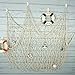 Bilipala Fishing Net Decor,Fishing Net, Wall Hangings Decor,Mediterranean Style Photographing Decoration, Creamy White