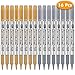 selizo 16 Pcs Gold and Silver Metallic Marker Pens, Metallic Permanent Paint Markers for Cards Writing Signature Lettering Metallic Painting