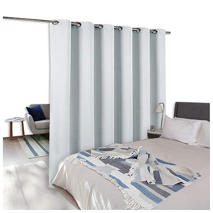 W10 X L9 Greyish White Room Dividers Curtains Screens