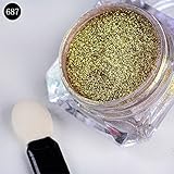 Born Pretty 10g/box Shinning Chameleon Mirror Nail Glitter Powder Gorgeous Nail Art Chrome Pigment Glitters #687