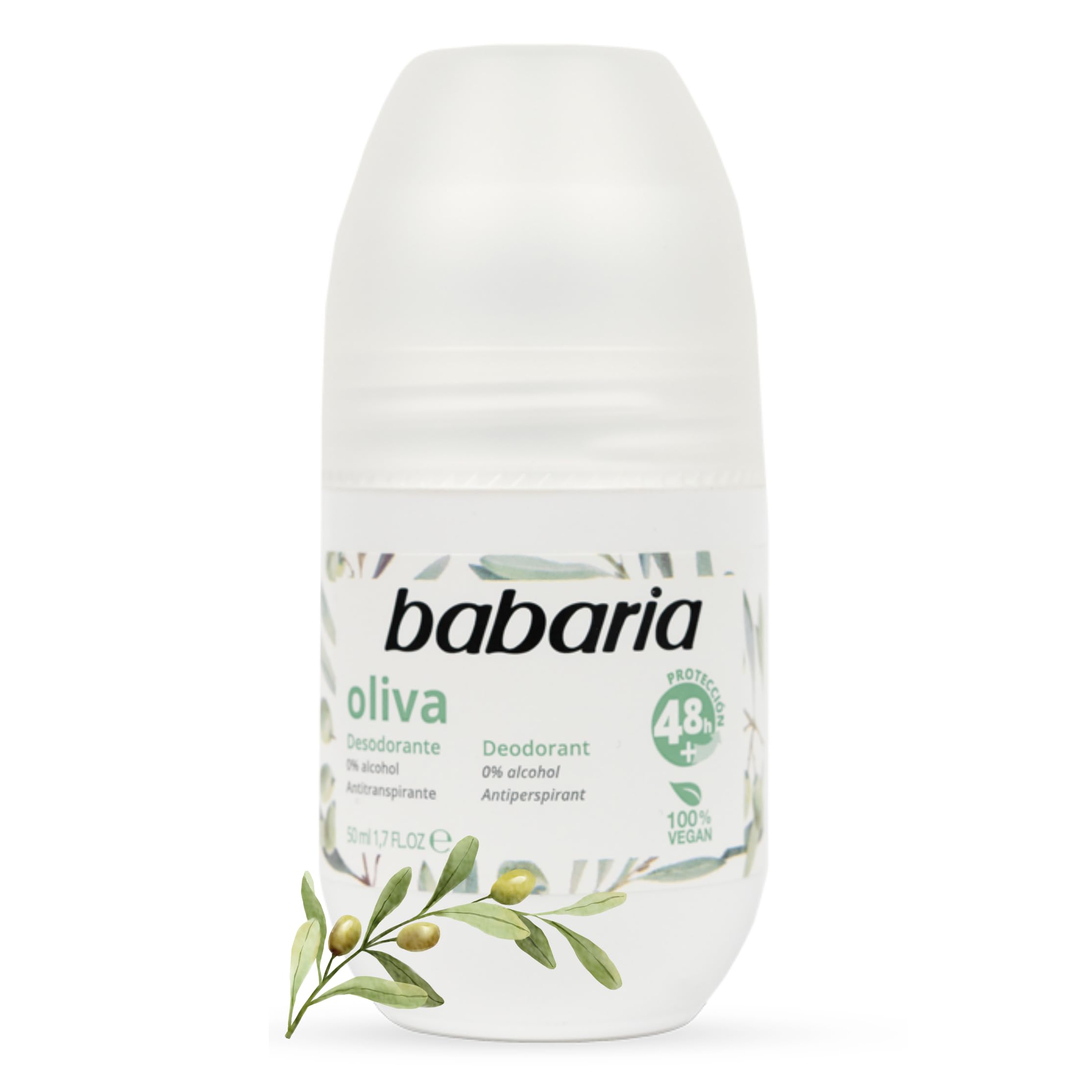 Babaria Sensitive Deodorant Roll-On with Olive Oil - 50 ml