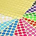Mudder Color Coding Labels Set, 15 Sheets 3/ 4 Inches Round Dot Labels and 15 Sheets 1/ 2 Inch Round Dot Stickers