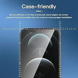 NEW'C 3 Pack Privacy Screen Protector for iPhone 12