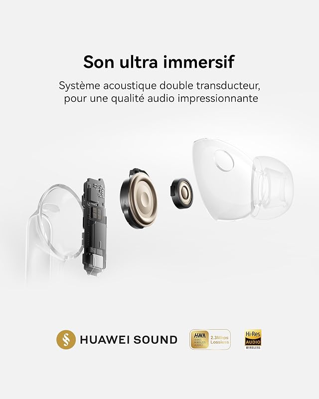 FreeBuds Pro 5 Écouteurs sans Fil, Réduction de Bruit IA Dual-Engine