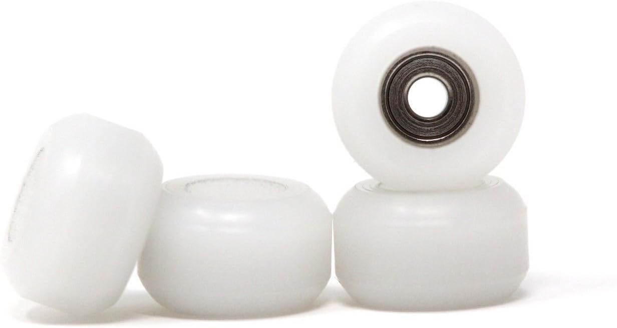Skull Fingerboards] Polar White CNC Single Bearing Wheels