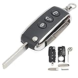 Keyecu Flip Remote Key Shell Case Fob 3 Button for
